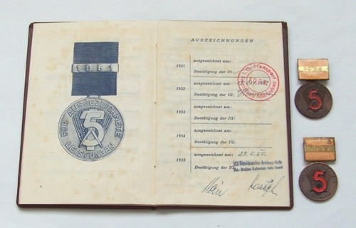Medaillen ausgezeichnete - f.,
