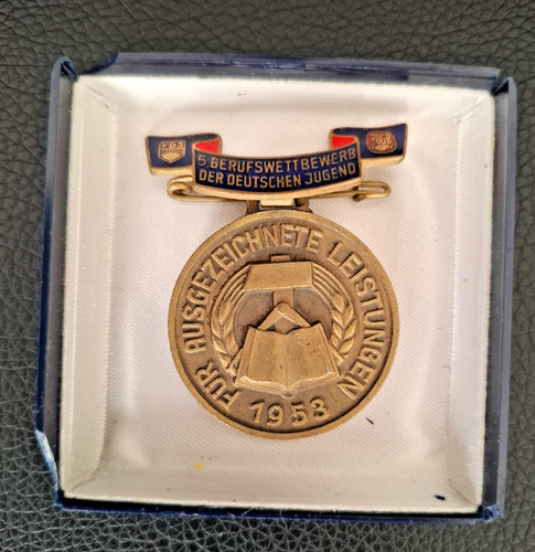 Ddr medaille 1953 fdj - ddr-medaille,