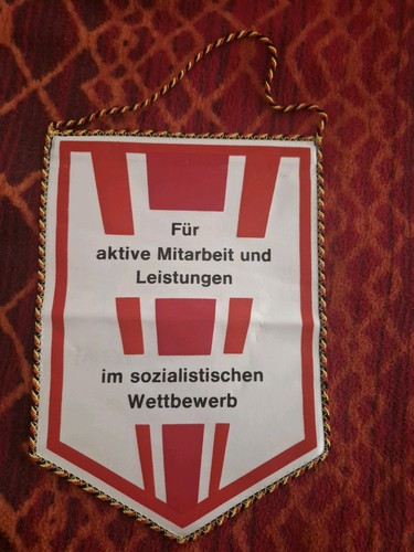 Ddr wimpel aktive mitarbeit - ddr,