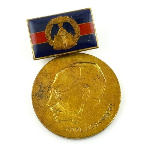 Ddr karl liebknecht medaille - ddr, karl-liebknecht-medaille