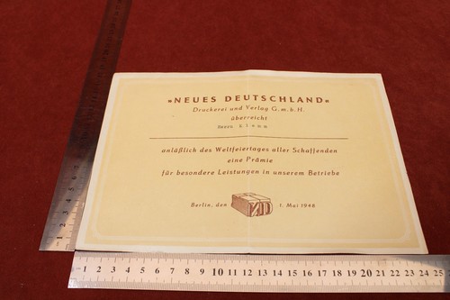Ddr urkunde neues - ddr, 'neues