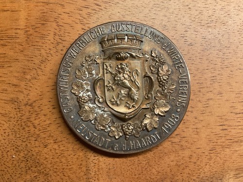 Medaille 1908 neustadt haardt - medaille,