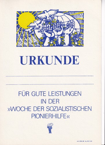 Ddr blanko urkunde junge - ddr,